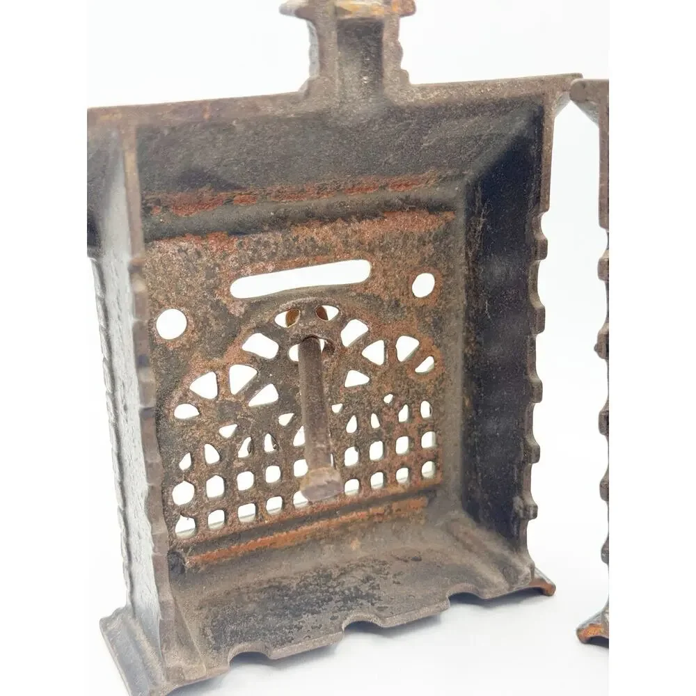 Antique Still Bank Cast Iron House Shape 5